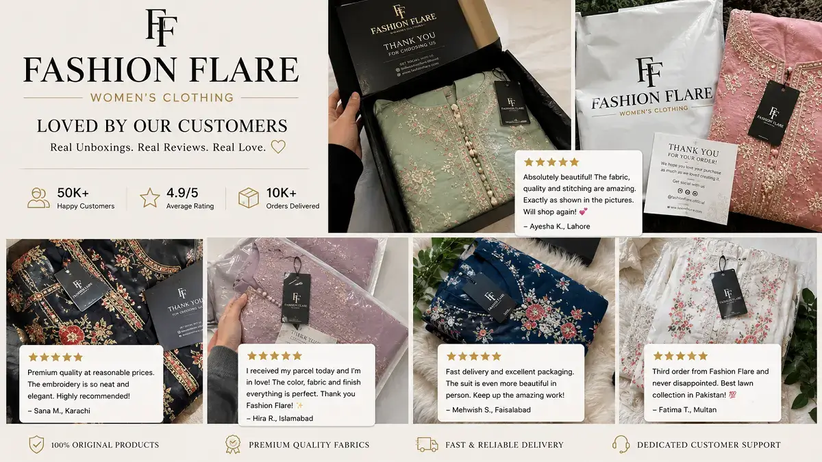 Fashion Flare customer review Pakistan