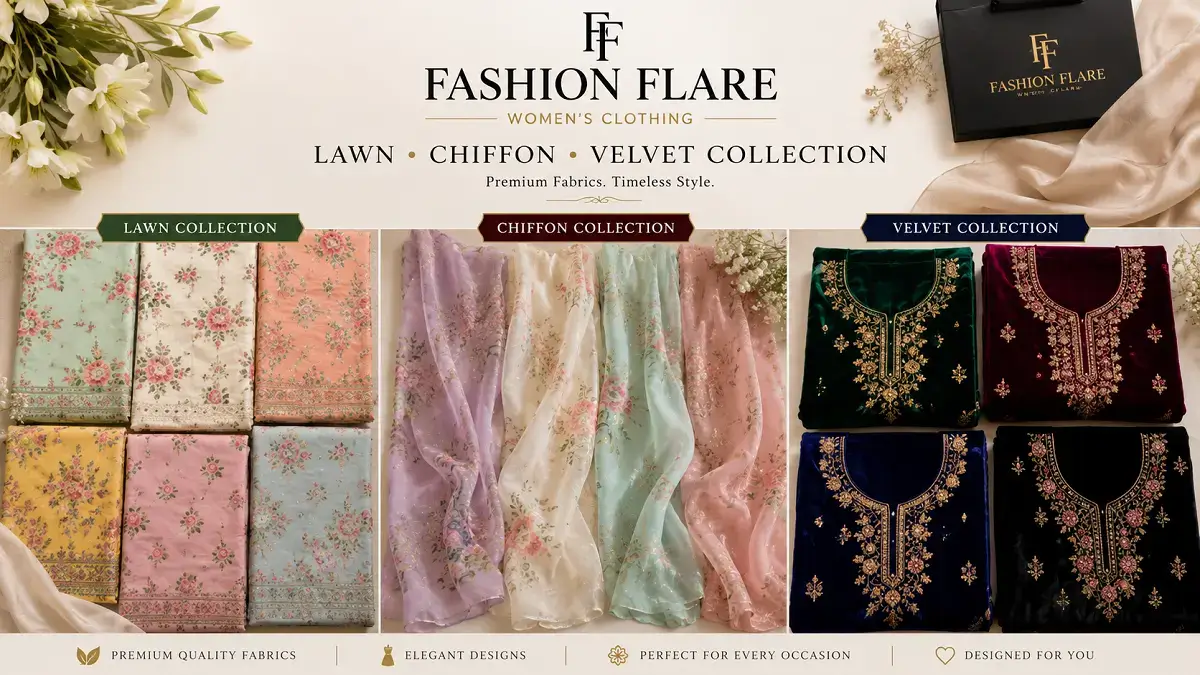 Fashion Flare lawn chiffon velvet collection