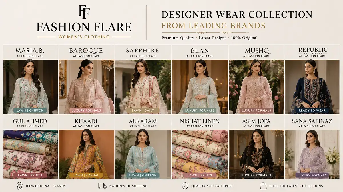 Maria B Baroque designer wear at Fashion Flare