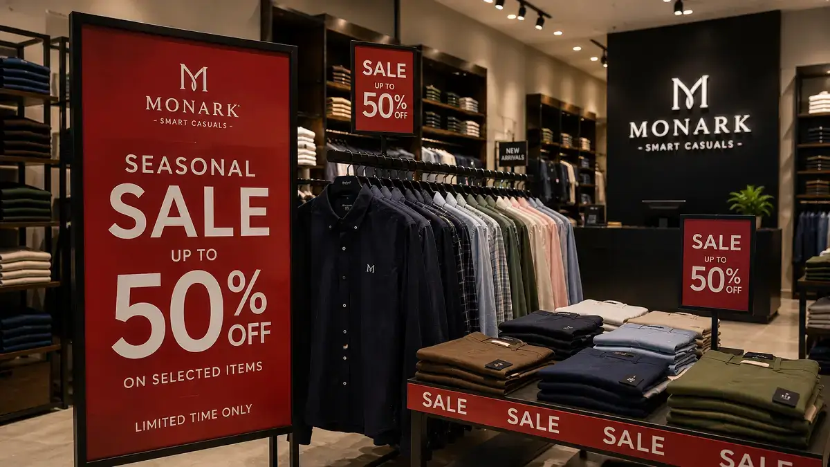 Monark clothing seasonal sale Pakistan