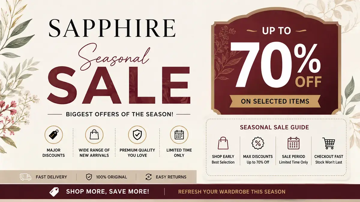 Sapphire seasonal sale discount guide