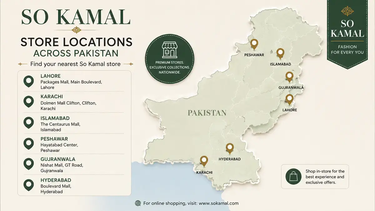So Kamal store locations map Pakistan