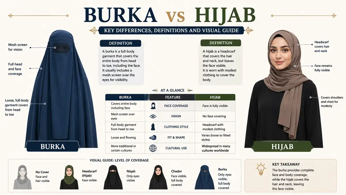 Burka vs Hijab