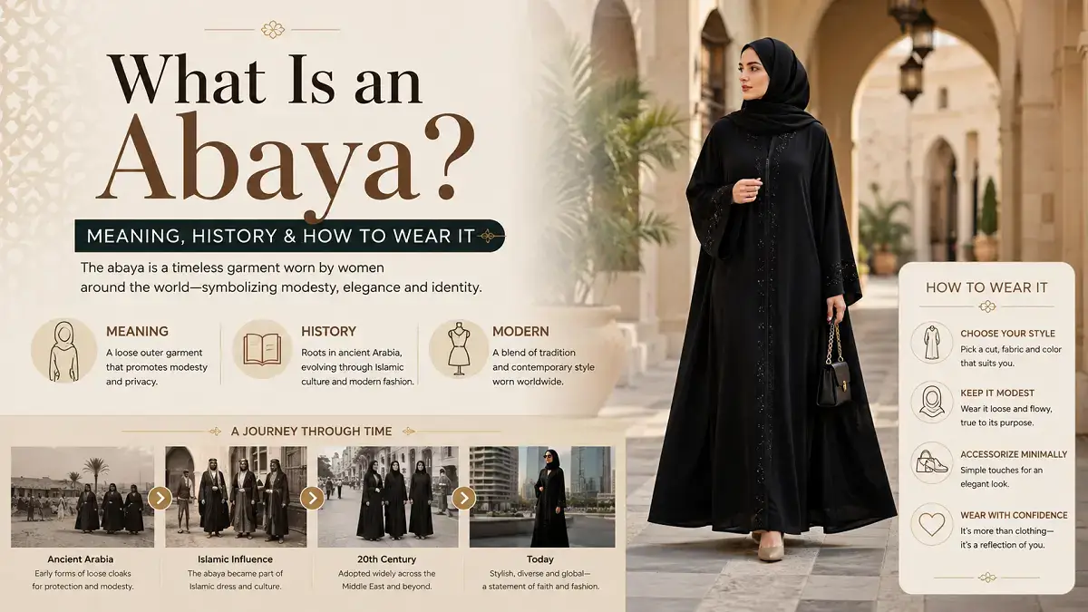 What Is an Abaya? Meaning, History and How It's Worn in 2026 1 What Is an Abaya