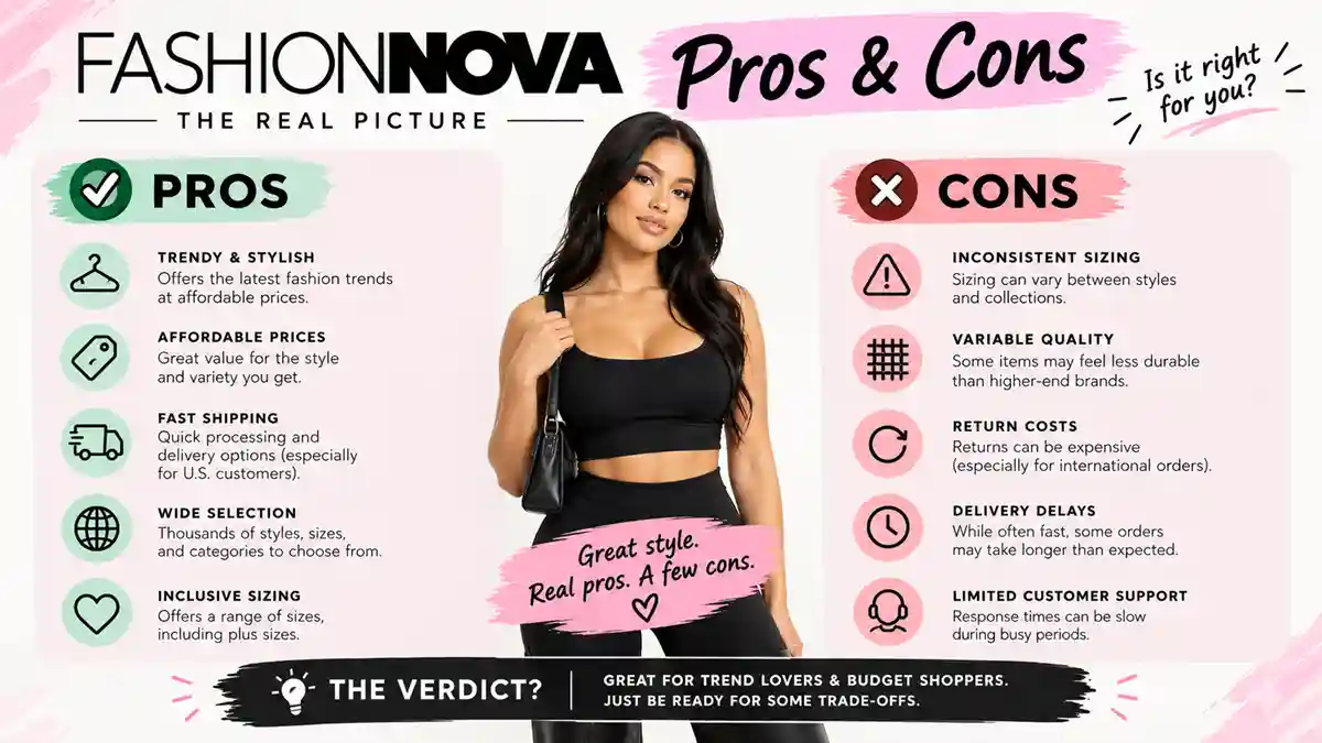 Fashion Nova pros and cons