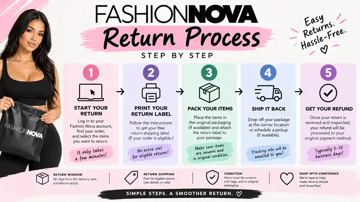 Fashion Nova return process step by step