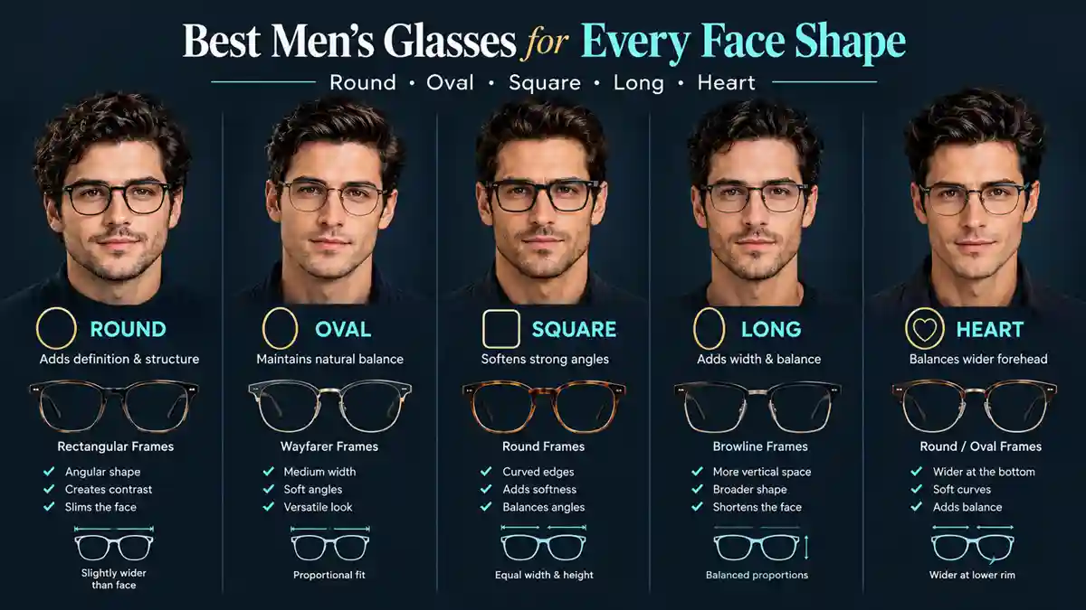 Best Men’s Glasses for Every Face Shape